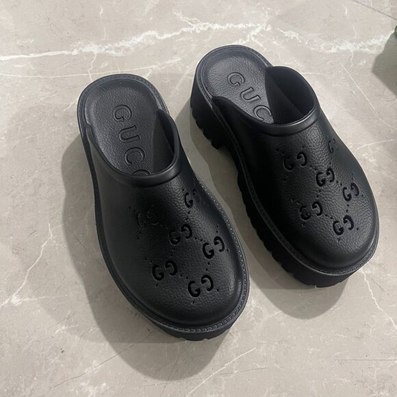 Gucci Shoes - Gucci Slip-On Sandals Black